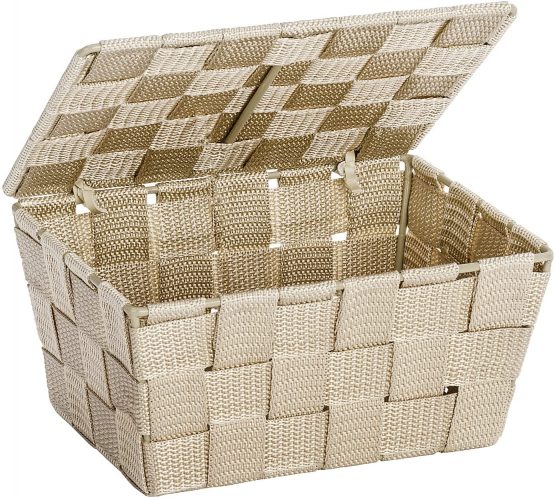 Wenko Adria 22198100 Storage Basket Plastic 19 x 10 x 14cm beige