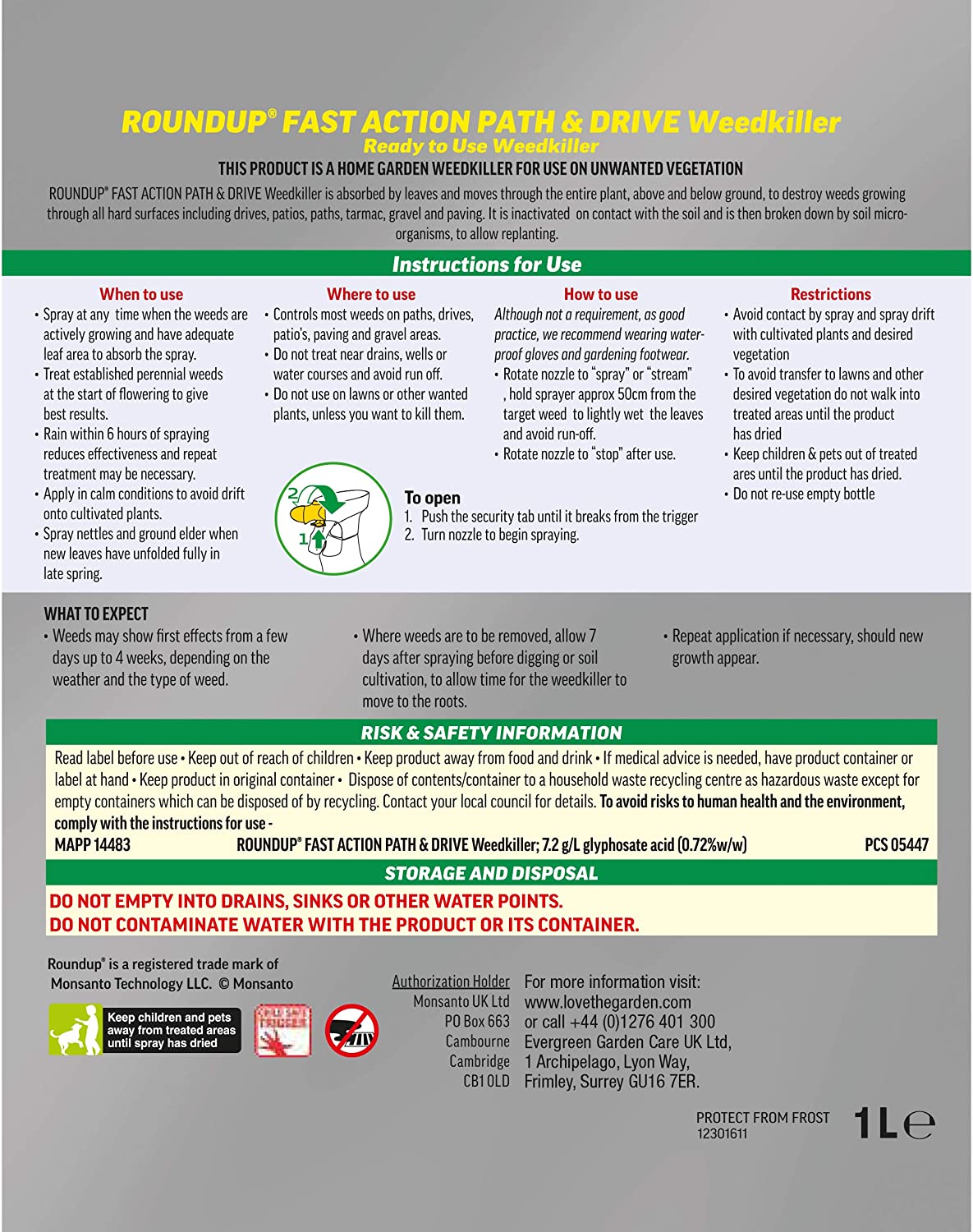 Roundup Path Weedkiller 1L, 100109 - Image 2