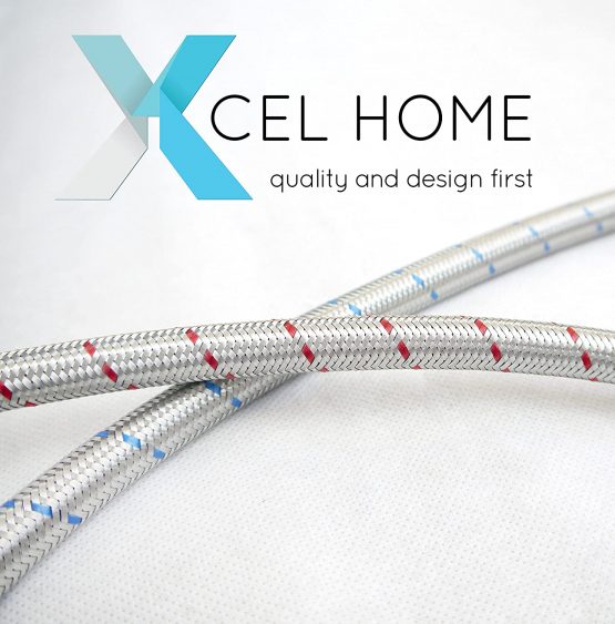 Xcel Home™ 2 x M10 x1/2 BSP (900mm) Kitchen/Basin Monobloc Mixer Tap Connectors Flexi Pipes Tails || Product Code: FPM10-900 - FBA - Image 4