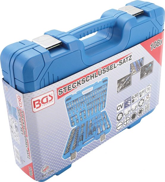 BGS 2298 | Socket Set | 6.3 mm (1/4") + 12.5 mm (1/2") Drive | 108 pcs. - Image 4