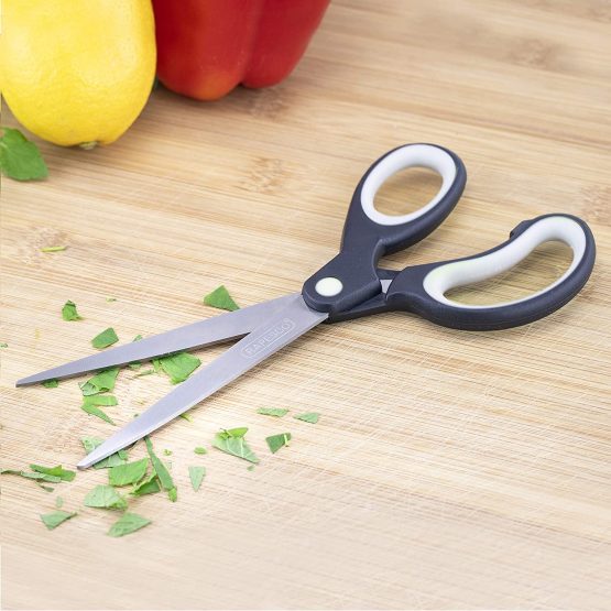 Rapesco 1574 Soft Grip Handle Scissors - Set of 4 (Black/Light Grey) - Image 3