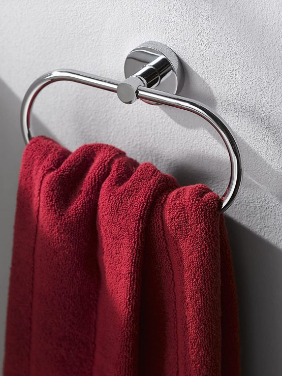 Haceka Towel Ring Kosmos of Chrome, Stainless_Steel, Silver - Image 2