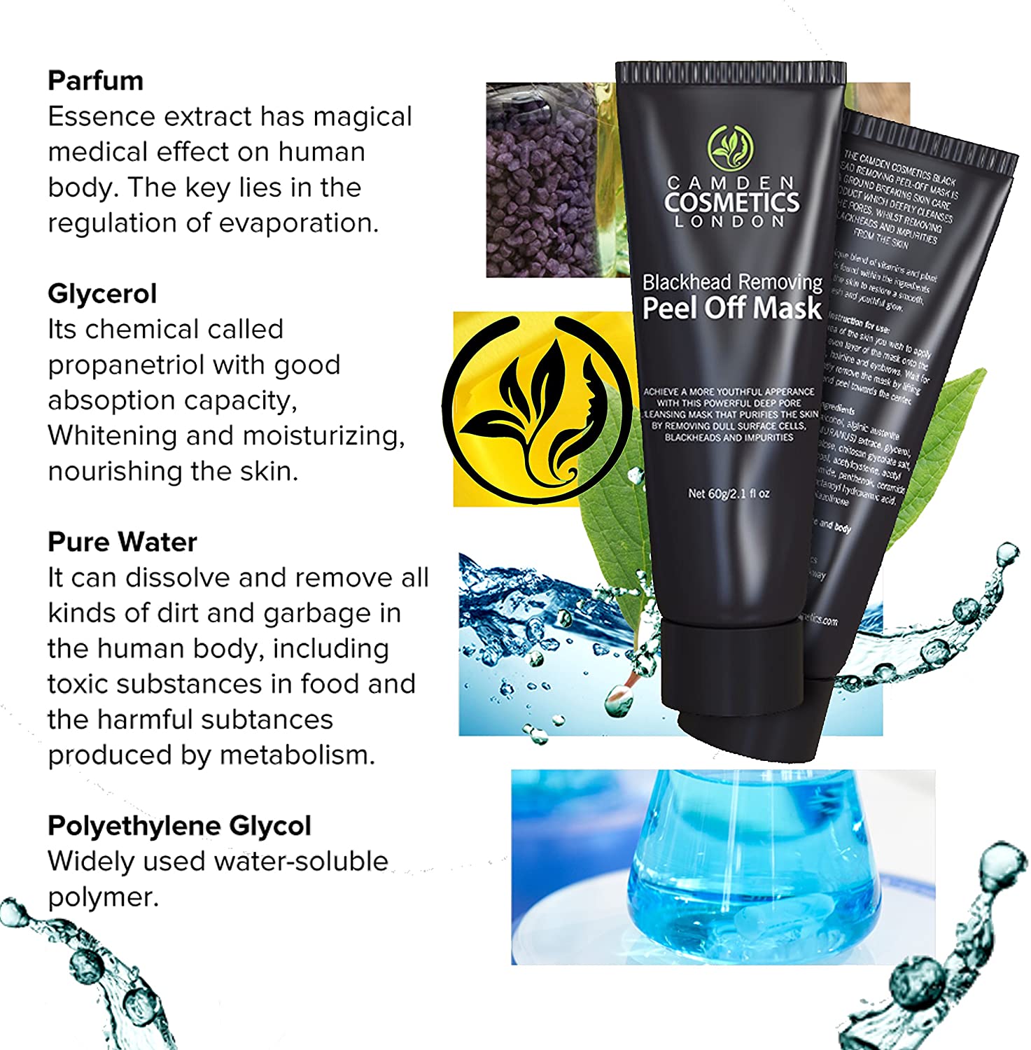 Blackhead Peel off Face Mask For Men & Women, Blackhead Remover + FREE APPLICATOR - Image 4