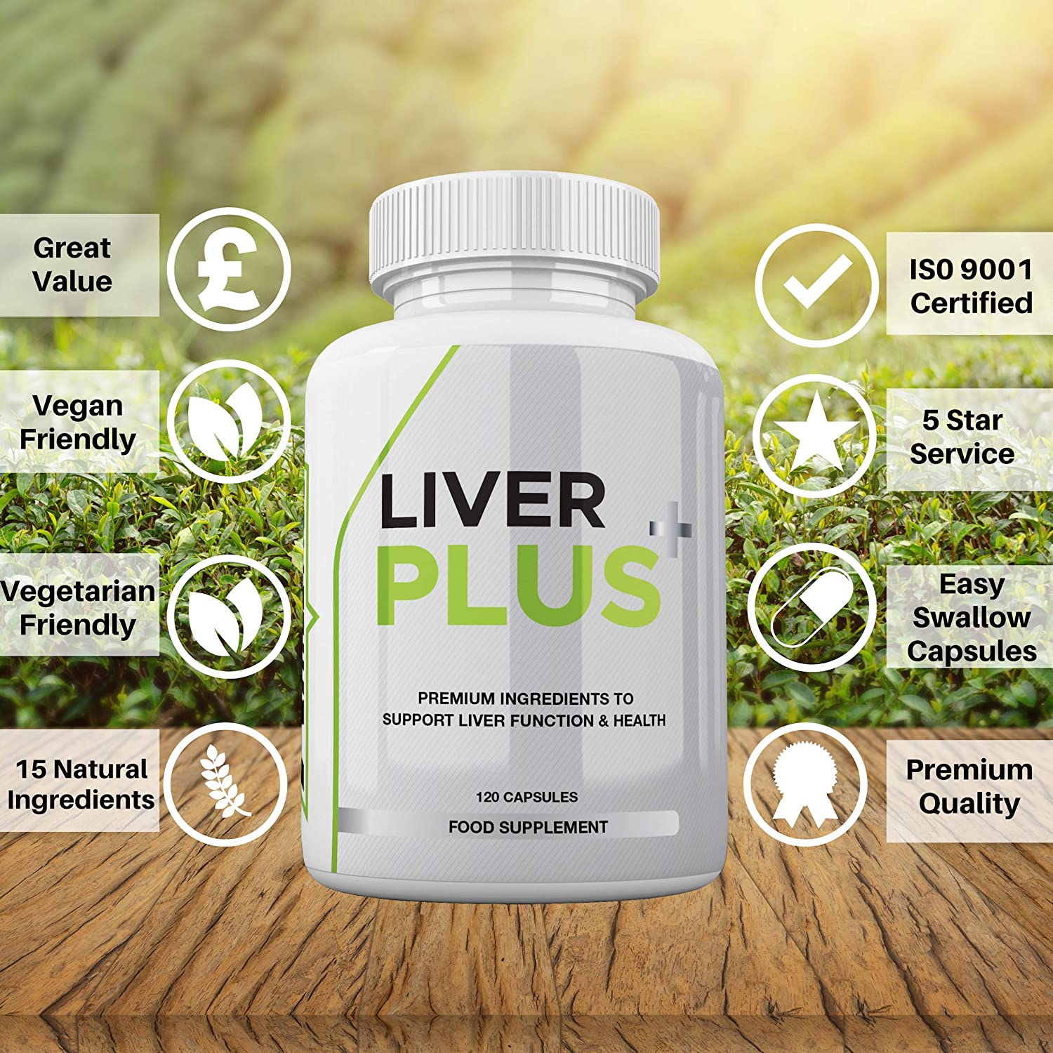 Liver Plus+ Liver Support Supplement, Liver Cleanse Detox and Repair Including 15x Natural Active Ingredients - Image 4