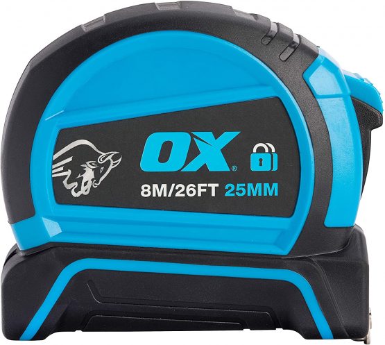 OX Tools OX-P505208 Pro Dual Auto Lock Measure-8m Tape Measure, 8m - Image 3