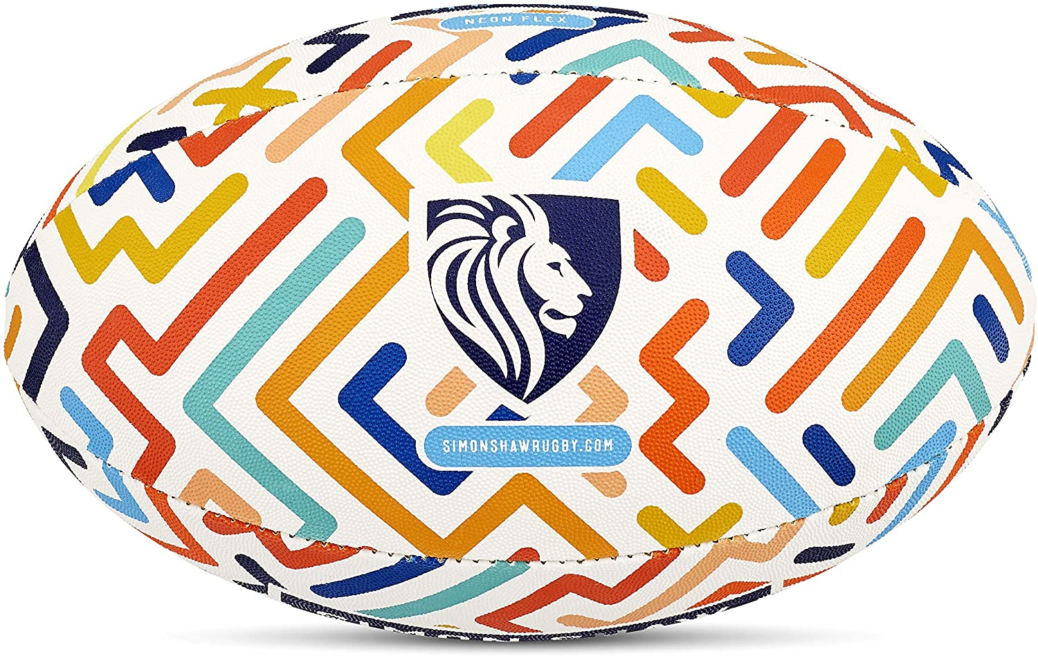 Simon Shaw Rugby Neon Flex Size 3 Exclusive Rugby Ball Size 3 Top