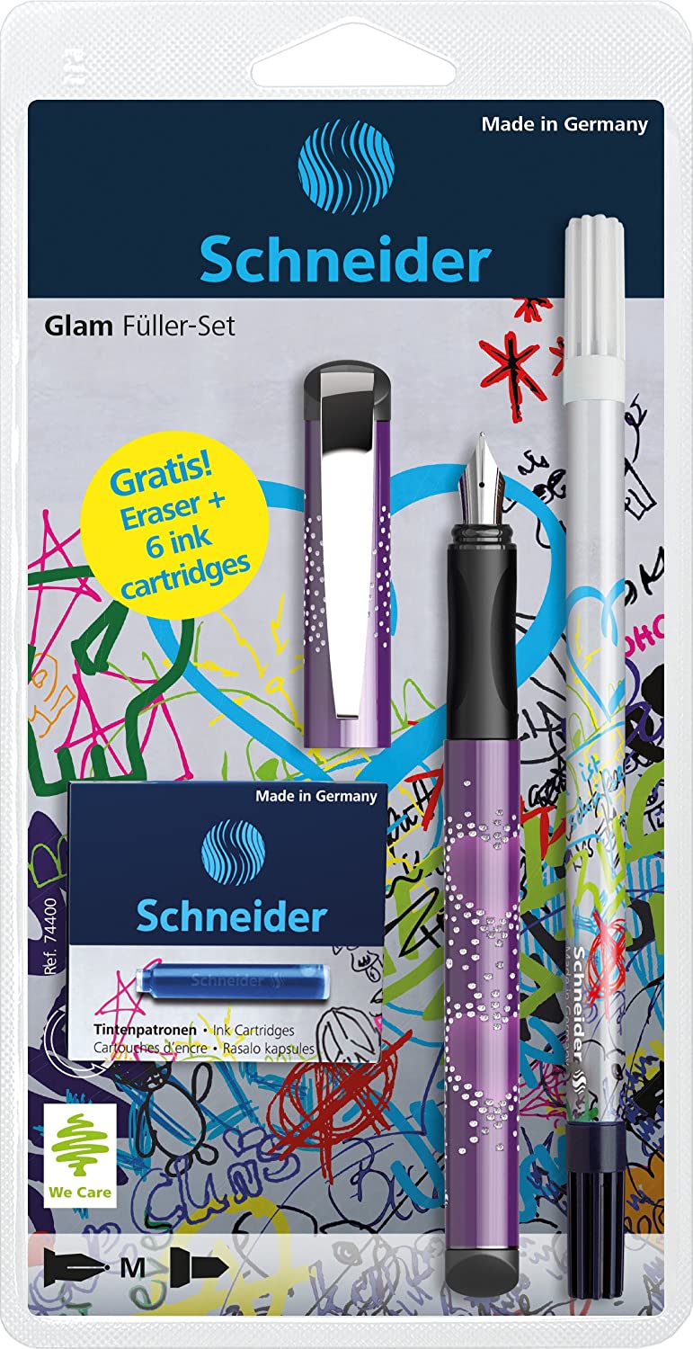 Schneider Glam Writing Set including Ball Set, 1xFH Glam 1xTL Corry TP 6, Blue, Assorted - Image 3