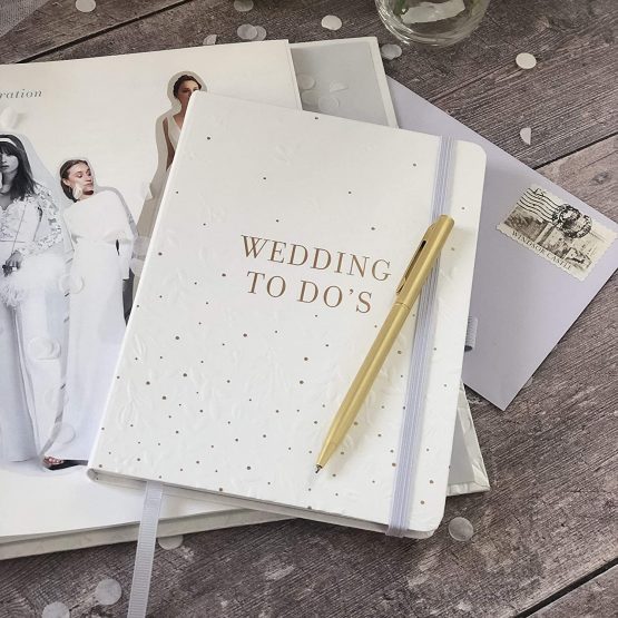 Busy B Wedding to Do Book - A5 Size White & Gold Wedding Organiser,1345,One Size - Image 2