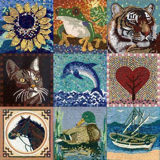 DIY Mosaic Art Kit Square 7inch 20cm Mustang - Image 2