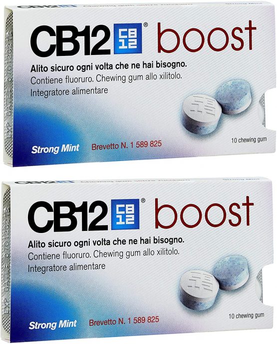 CB12 Boost Sugar Free Gum - Strong Mint (2)