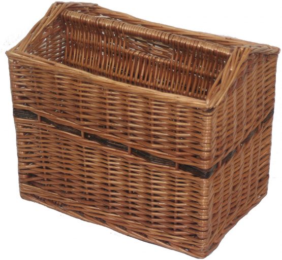 Thyme & Season Red Hamper Magazine Rack Basket