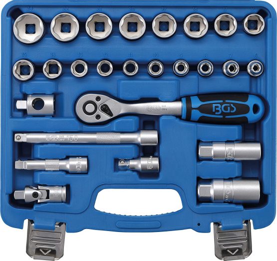 BGS 2227 | Socket Set | 10 mm (3/8") Drive | 26 pcs.