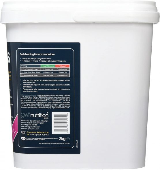 GWF Nutrition Joint Aid for Dogs Hip & Joint Supplement for Dogs to Support Active and Ageing Joints and Muscles All Ages and Breeds 2 kg Pouch - Image 3
