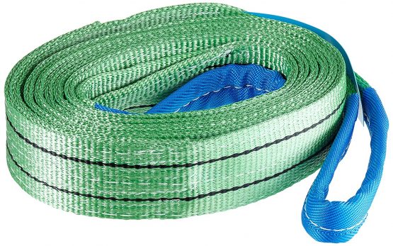 Braun 20042HB Recovery Straps 2000 kg Load 4 m in Length with Re-enforced End-Loops Green