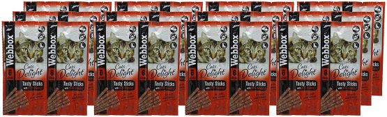 Webbox Delight Cat Sticks Beef and Rabbit, 30 g, Pack of 12 - Image 4