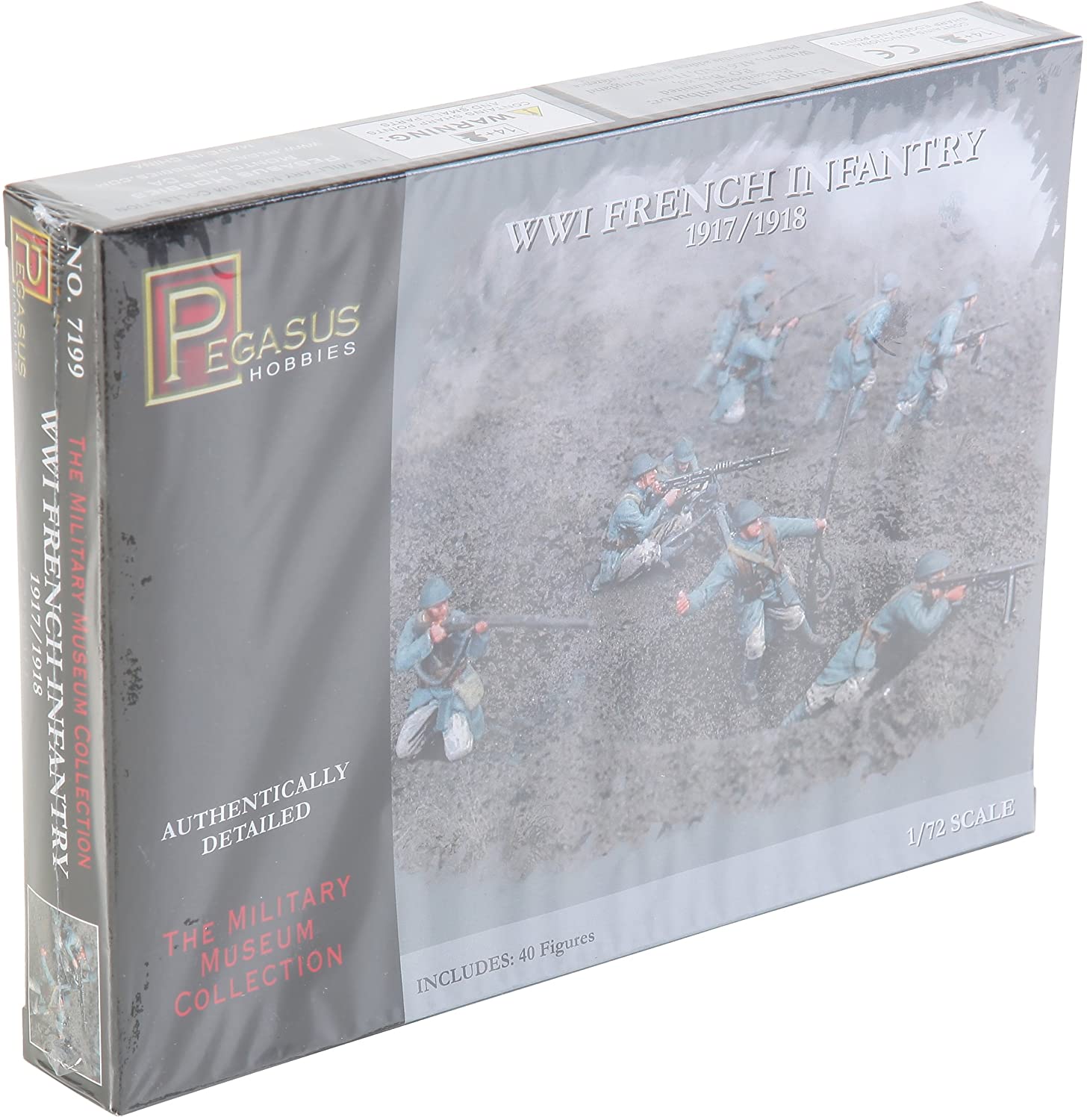 Pegasus PG7199 1/72 WW I French Infantry Figures
