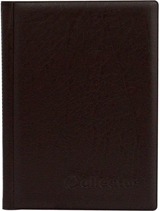 COLLECTOR Coin Album for 108 mix size coins small medium large COIN BOOK FOLDER - BROWN