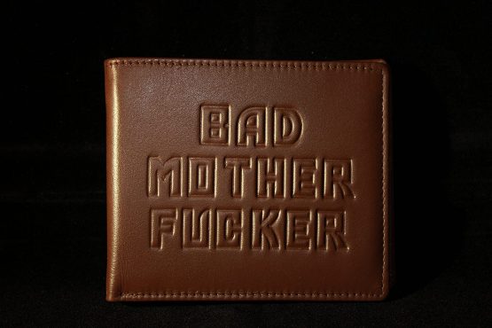 Bad Mother Fucker Wallet - Real Leather - Brown (Free BMF Calling Card) - Image 2