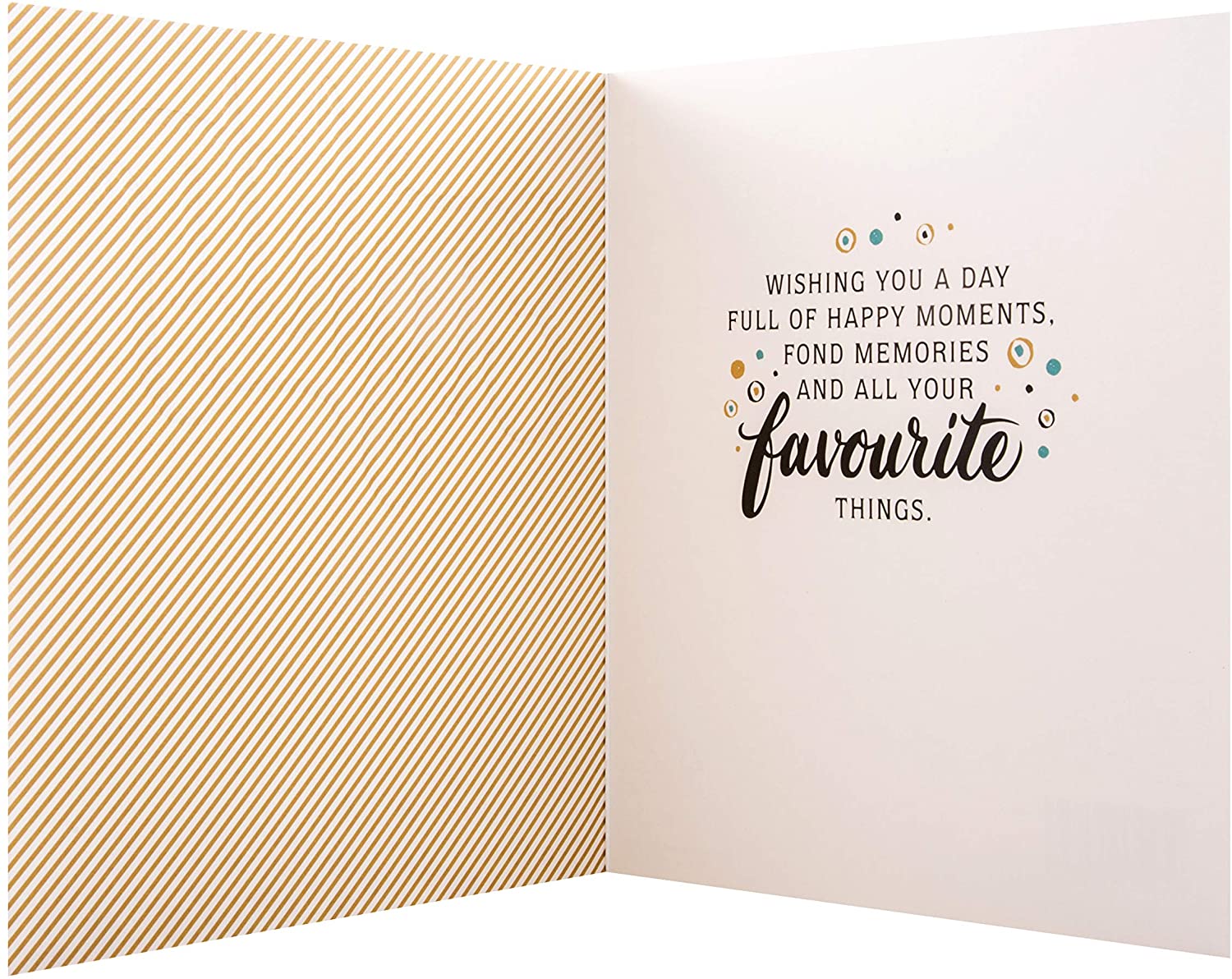 80TH Birthday Card from Hallmark - Embossed Text Design, Green, 18cm x 18cm - Image 4