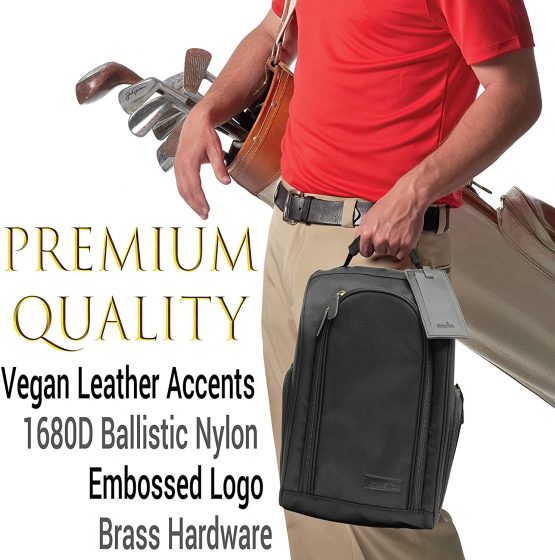 Athletico Executive Golf Shoe Bag with Luggage Tag - Image 3