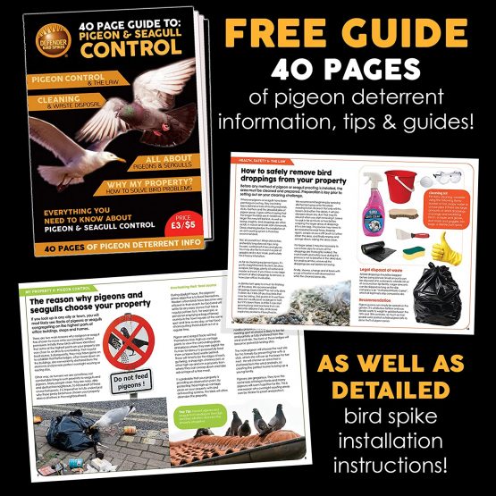 Defender Bird Spikes | Gutter Pack for Seagulls & Pigeons | Install Guide | 3 Metre - Image 3