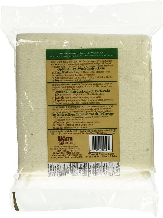 Warm Company Warm and Natural Cotton Batting, Multi-Colour, 30.48 x 24.13 x 5.08 cm - Image 4
