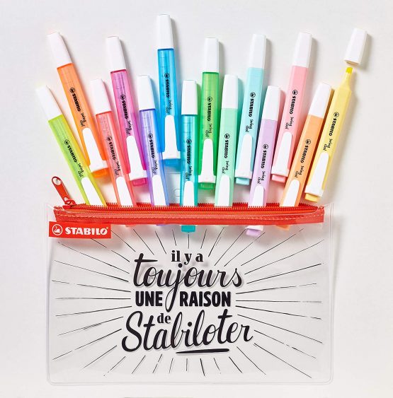 Highlighter - STABILO swing cool 14pc with Pencil Case - Image 2