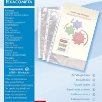 Exacompta PP Punched Pockets, A4 - Clear, Bag of 100