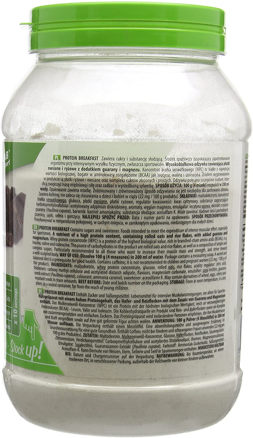 ACTIVLAB SPORT 1000 g Chocolate Breakfast Protein - Image 2