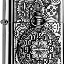 Zippo Lighter, Chrome, Silver, 5.8 x 3.8 x 2 cm