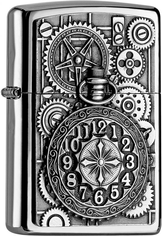 Zippo Lighter, Chrome, Silver, 5.8 x 3.8 x 2 cm