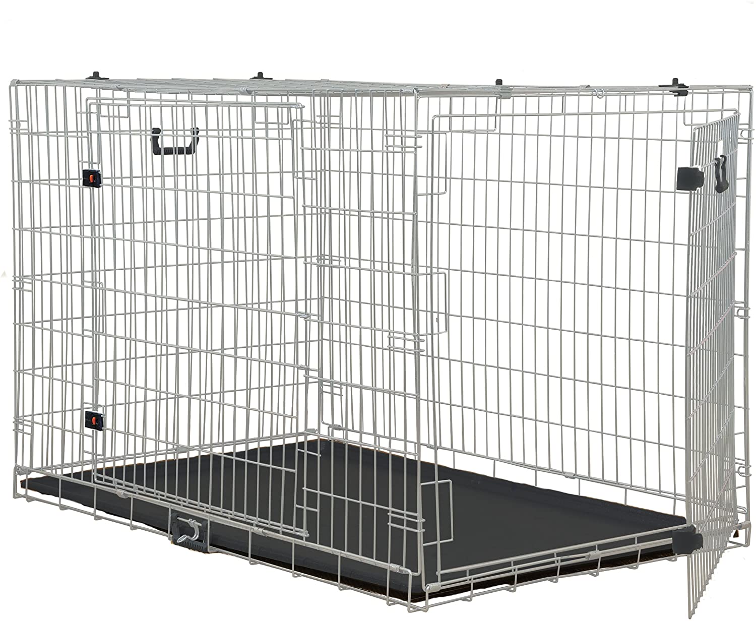 OPTIONS LGE DOG CAGE 2 DOOR, Clear, 91 cm L x 64 cm W x 71 cm H