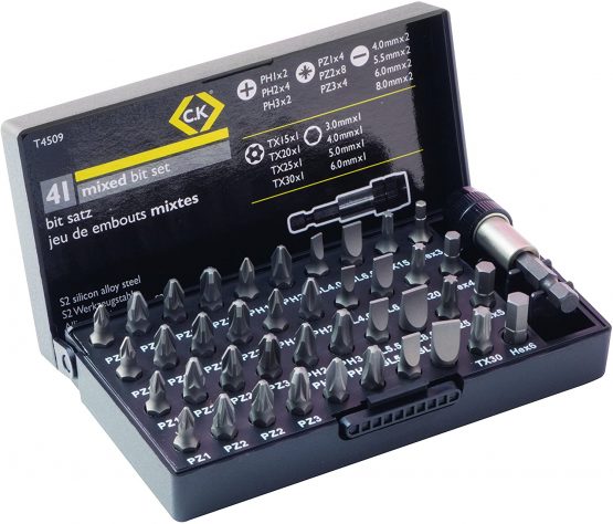 C.K T4509 Screwdriver Bit (25mm) 41 Piece Set, Standard