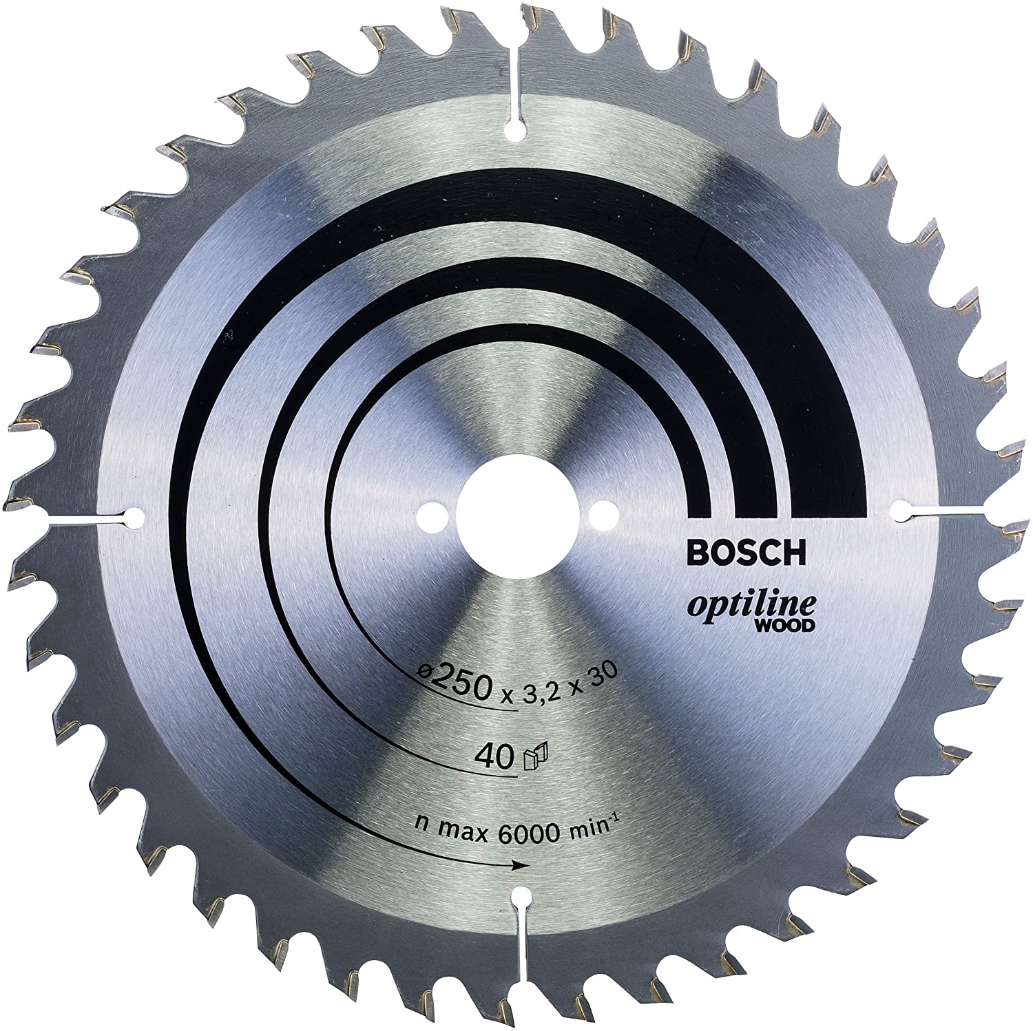 Bosch 1x PRO Wood Circular Saw Blade for Corded Hand-Held Circular Saws (for Softwood Hardwood, diameter mm