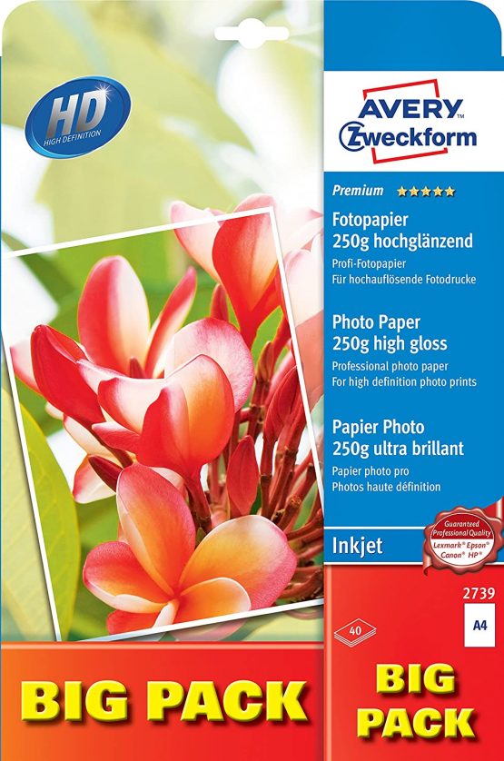Premium Inkjet Photo Paper A4 250 g 40 Sheets