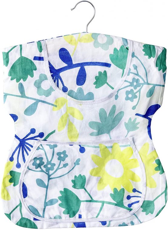 WENKO Clothes Dress-for Approx. 125 pegs, Cotton, Multicoloured, 1 x 33 x 45 cm