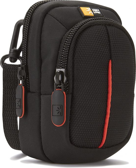 Case Logic DCB302 Compact Digital Camera Bag with Separate Zipped Accessory Pocket and Internal Slip Pocket for SD Cards