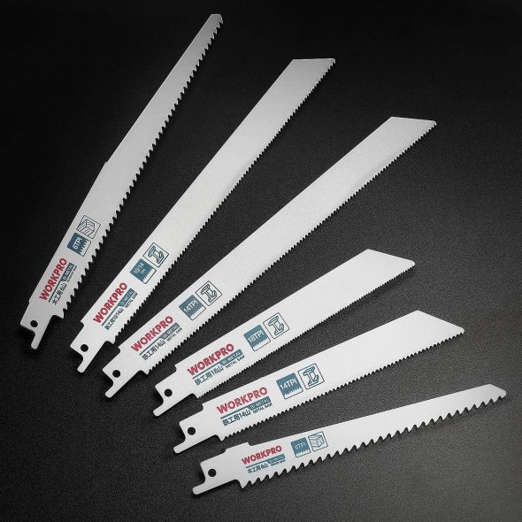 WORKPRO Reciprocating Saw Blades Set 10Piece, Sabre Saw Blades for