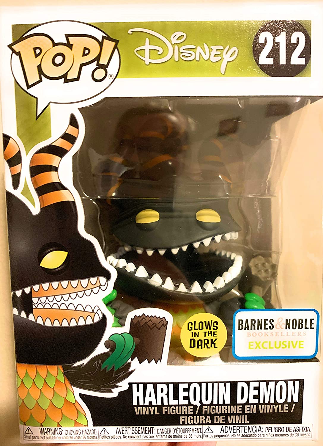POP Funko NBC Harlequin Demon (Glow in The Dark) Vinyl Figure 10 cm, Multicolor