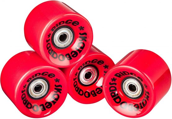 Ridge Skateboards 59mm Cruiser Skateboard Wheels with ABEC-7 bearings