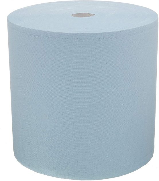 WypAll 7426 Industrial Wiping Paper L30 Jumbo Roll Extra Wide, 3 Ply, Large, Blue (1 Roll x 670 Sheets) - Image 2