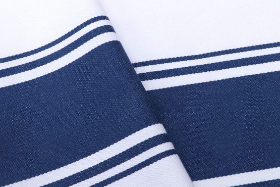 AMOUR INFINI Classic Vintage Stripe Kitchen Dish Towels | 4 Pack | 50 x 70 cm | Multi-use Kitchen Towels With Hanging Loop |100% Ring Spun Premium Cotton | Highly Absorbent Tea Towels | Blue - Image 3