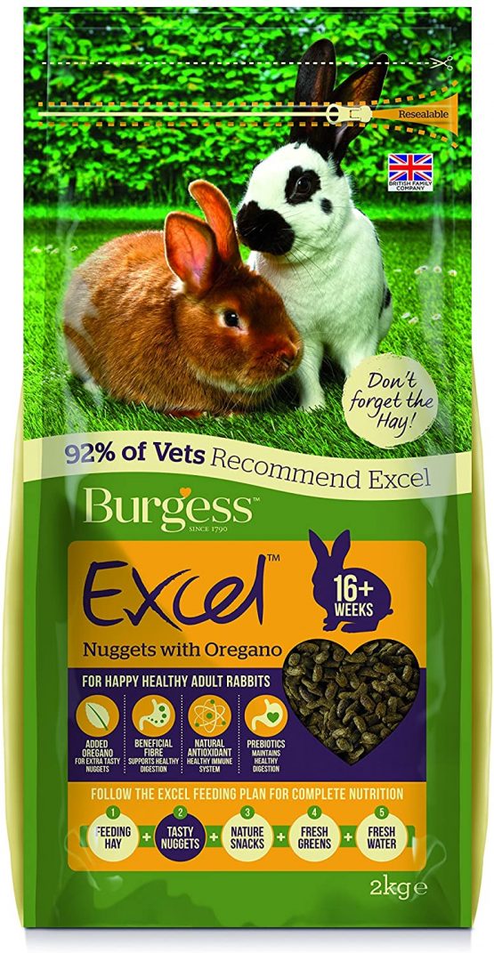 Burgess Excel Rabbit Adult Oregano, 2 kg