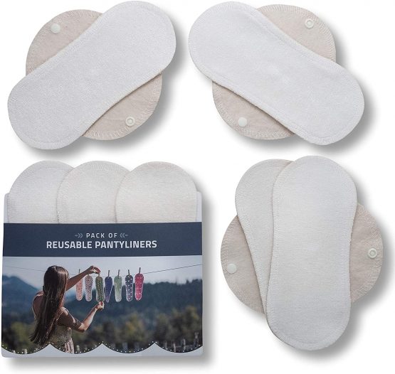 Reusable Panty Liners Thin 7 Pack S Organic Cotton Washable Panty 