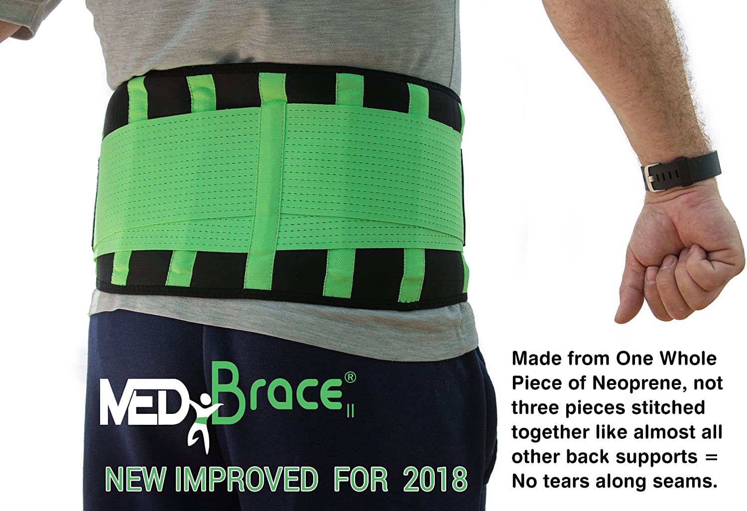 MEDiBrace Back Support Belt Back Brace for Lower Lumbar Pain Relief for Men and Women - Image 2