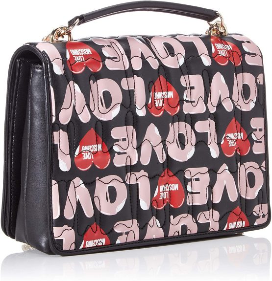 Love Moschino Jc4225pp0a Women’s Cross-Body Bag, Multicolour (Black Multicolor), 9x19x26 Centimeters (W x H x L) - Image 2