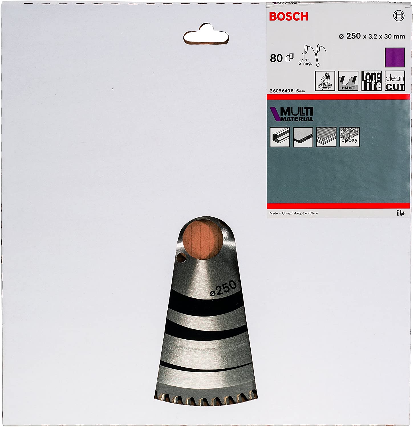 Bosch 1x PRO Multi Material Circular Saw Blade for Corded Mitre Saws (for Aluminium Plastics, diameter mm - Image 2