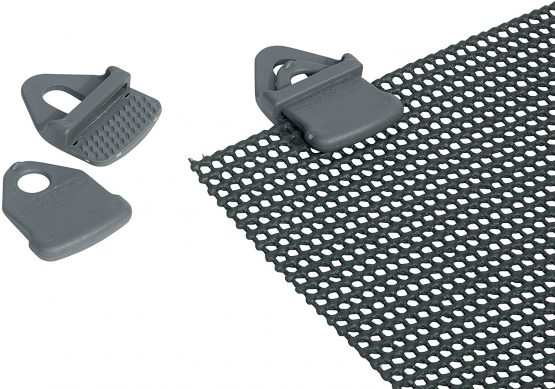 Bo-Camp 4217000 - Tarp clips, 4 units, grey