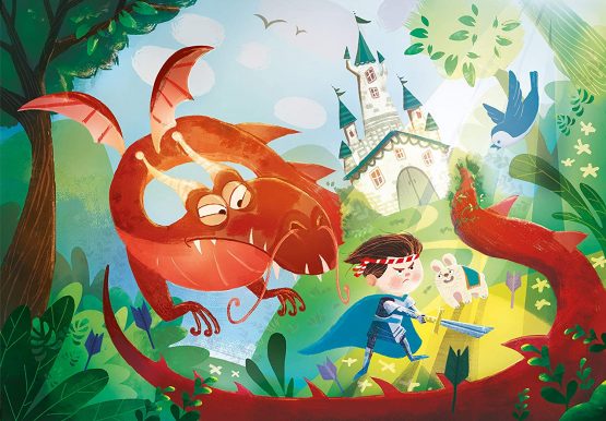 Clementoni - 29209 - Supercolor Puzzle - The Dragon and the Knight - 180 pieces - Made in Italy - jigsaw puzzle children age 7+ - Image 2
