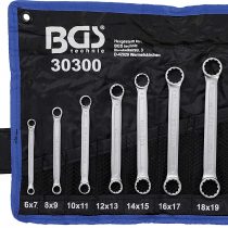 BGS 30300 | Double Ring Spanner Set | extra flat | 6-22 mm | 8 pcs.